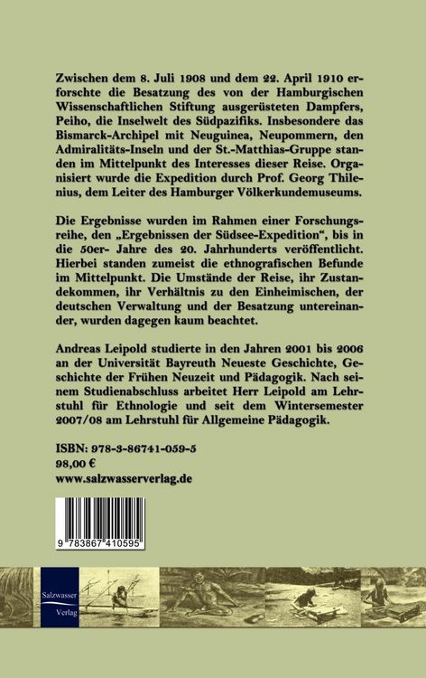Produktbild: Das erste Jahr der Hamburger S&uuml;dsee-Expedition in Deutsch-Neuguinea (1908-1909)