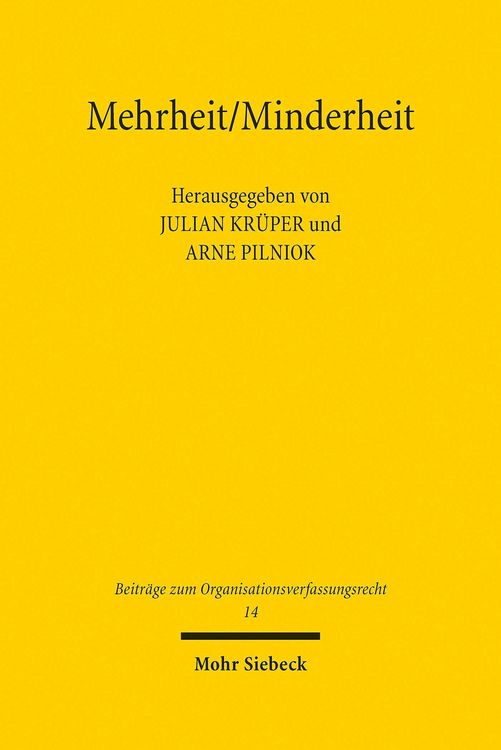 Produktbild: Mehrheit/Minderheit