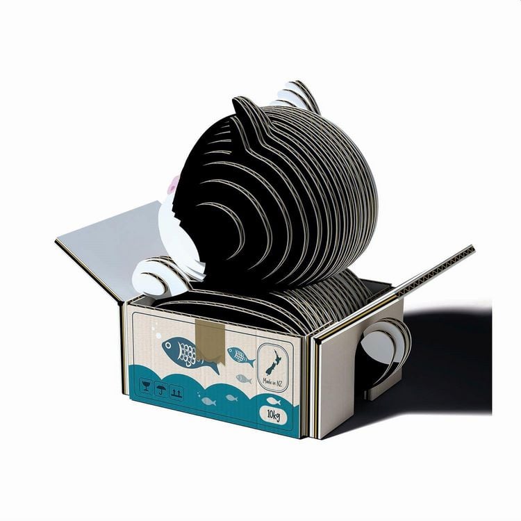 Produktbild: EUGY - 3D Bastelset Tuxedo-Katze