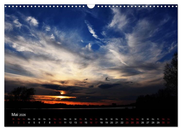 Produktbild: Niederrheinischer Himmel (Wandkalender 2026 DIN A3 quer), CALVENDO Monatskalender