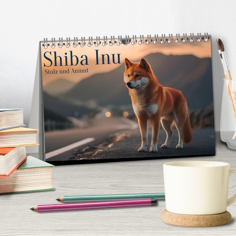 Produktbild: Shiba Inu - Stolz und Anmut (Tischkalender 2026 DIN A5 quer), CALVENDO Monatskalender