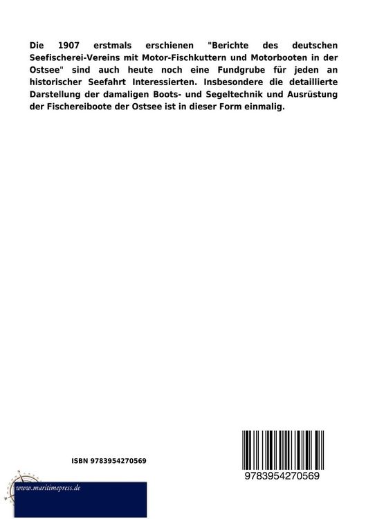 Produktbild: Die Einf&uuml;hrung des Motors in die deutsche Segelfischerei