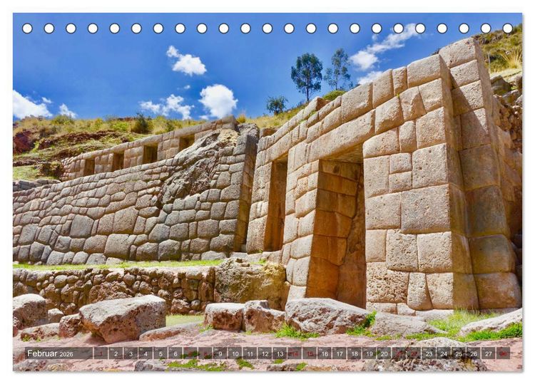 Produktbild: Peru Bolivien Chile (Tischkalender 2026 DIN A5 quer), CALVENDO Monatskalender