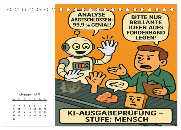 Produktbild: Job-Chaos total - voll Panne, voll verpeilt (Tischkalender 2026 DIN A5 quer), CALVENDO Monatskalender