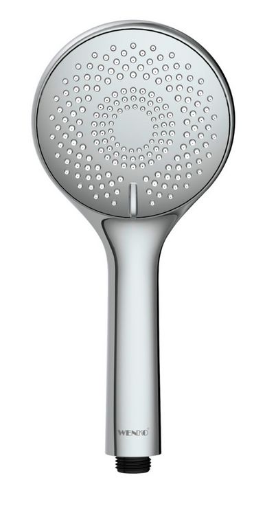 Produktbild: Duschkopf Watersaving Chrom &Oslash; 11 cm, Universal-Handbrause mit Wasserspar-System