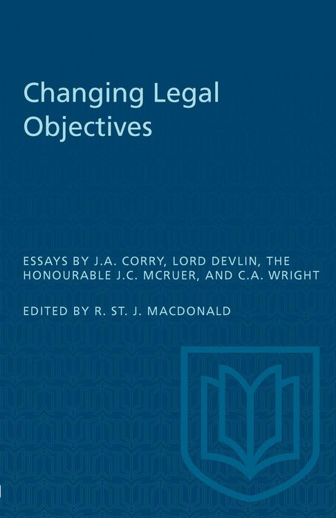 Produktbild: Changing Legal Objectives