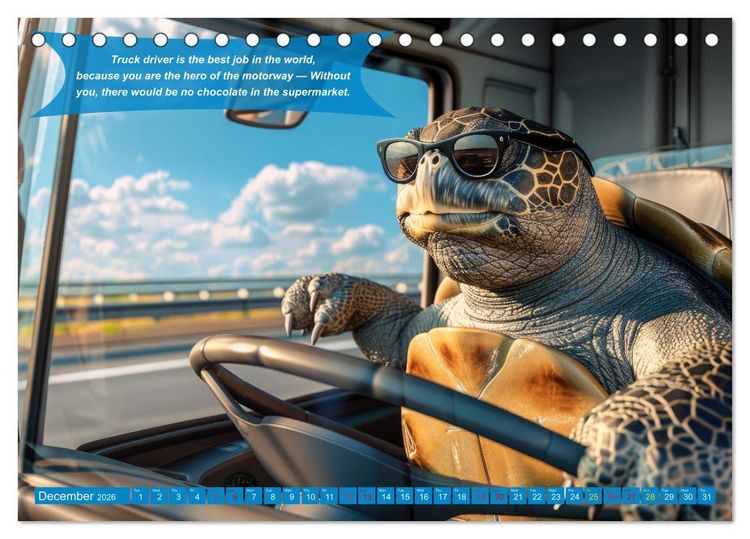 Produktbild: Ruebsamen, P: Funny charming animals as truck drivers (Desk