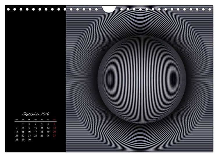 Produktbild: Schwarz trifft Wei&szlig; (Wandkalender 2026 DIN A4 quer), CALVENDO Monatskalender