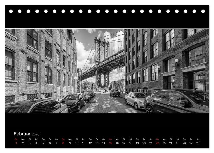 Produktbild: NEW YORK CITY H&ouml;hepunkte im Panoramaformat (Tischkalender 2026 DIN A5 quer), CALVENDO Monatskalender