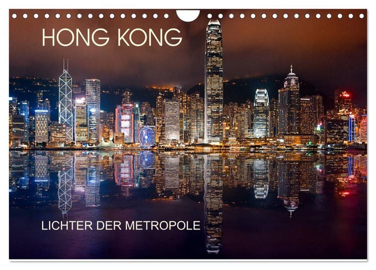 Produktbild: Hong Kong Citylights (Wandkalender 2026 DIN A4 quer), CALVENDO Monatskalender