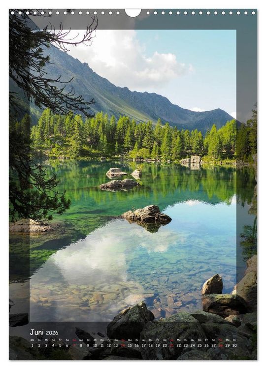 Produktbild: Bergwelten Wandkalender (Wandkalender 2026 DIN A3 hoch), CALVENDO Monatskalender