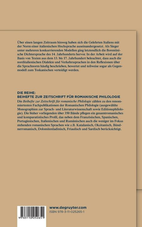 Produktbild: Die Rolle der norditalienischen Variet&auml;ten in der "Questione della lingua"