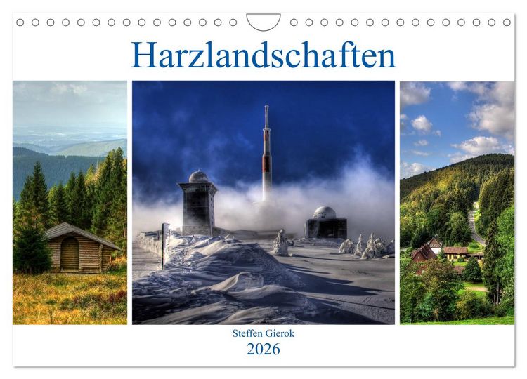 Produktbild: Harz Landschaften (Wandkalender 2026 DIN A4 quer), CALVENDO Monatskalender