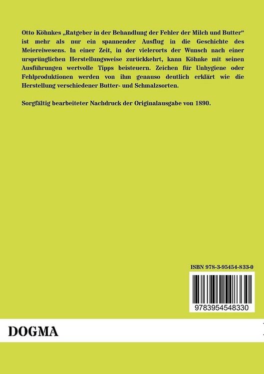 Produktbild: Der Ratgeber in der Behandlung der Fehler der Milch und Butter