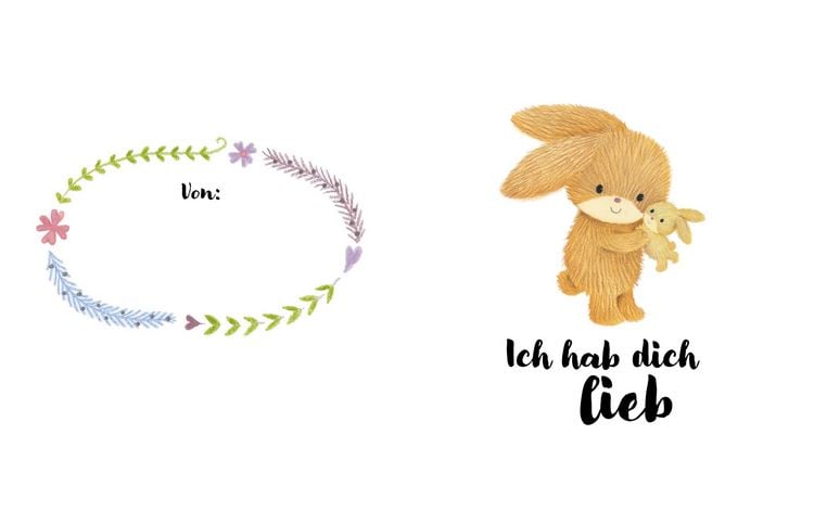 Produktbild: Mein personalisierbares Bilderbuch - Ich hab dich lieb