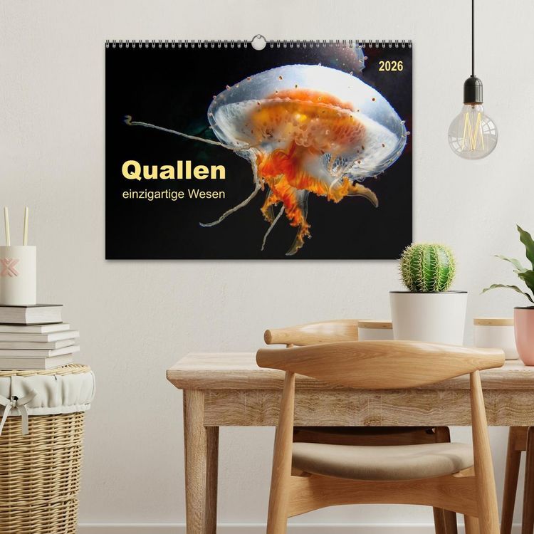 Produktbild: Quallen - einzigartige Wesen (Wandkalender 2026 DIN A3 quer), CALVENDO Monatskalender