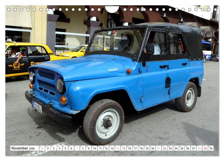 Produktbild: Sowjet-Legende - Der Gel&auml;ndewagen UAZ-469 in Kuba (Wandkalender 2026 DIN A4 quer), CALVENDO Monatskalender