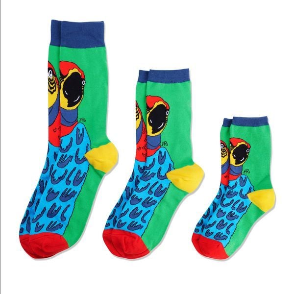 Produktbild: SUPERFAN Socken Family Pack "Und der Superpapagei"