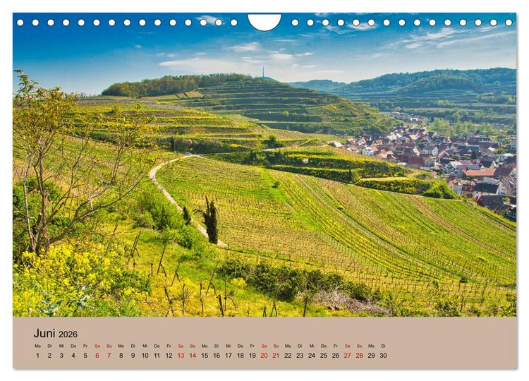 Produktbild: Kaiserstuhlblicke (Wandkalender 2026 DIN A4 quer), CALVENDO Monatskalender