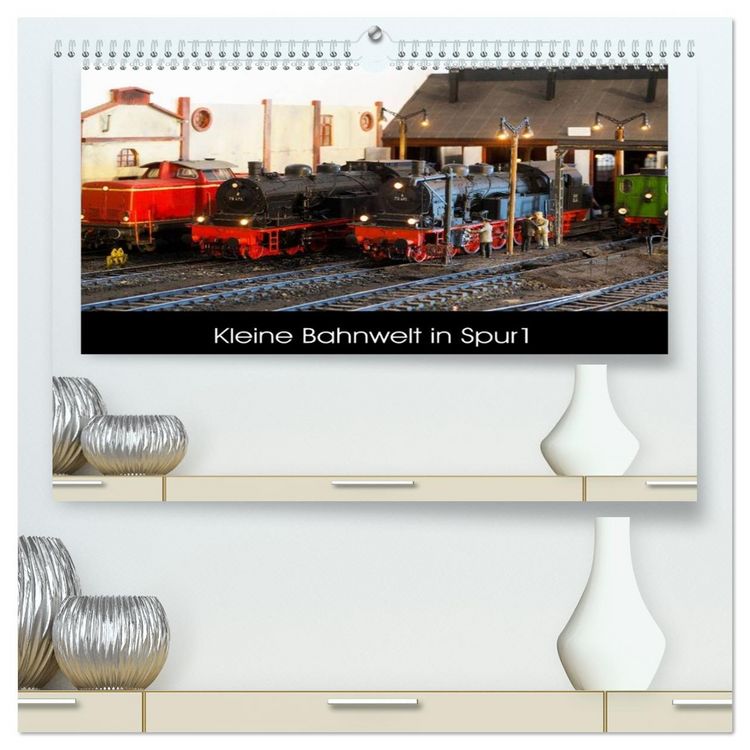 Produktbild: Kleine Bahnwelt in Spur 1 (hochwertiger Premium Wandkalender 2026 DIN A2 quer), Kunstdruck in Hochglanz