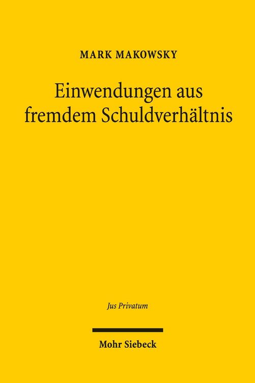 Produktbild: Einwendungen aus fremdem Schuldverh&auml;ltnis