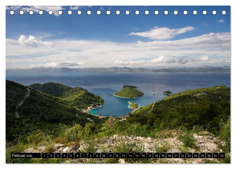 Produktbild: Dalmatien - Perle der Adria (Tischkalender 2026 DIN A5 quer), CALVENDO Monatskalender