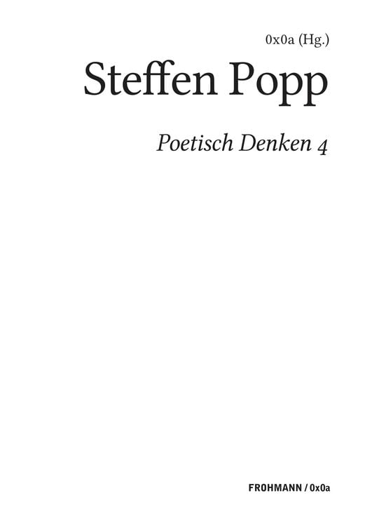 Produktbild: Poetisch denken 4