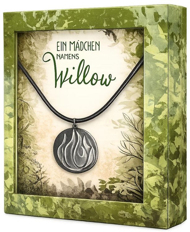 Produktbild: Ein M&auml;dchen namens Willow: Halskette mit Anh&auml;nger (Element Feuer)