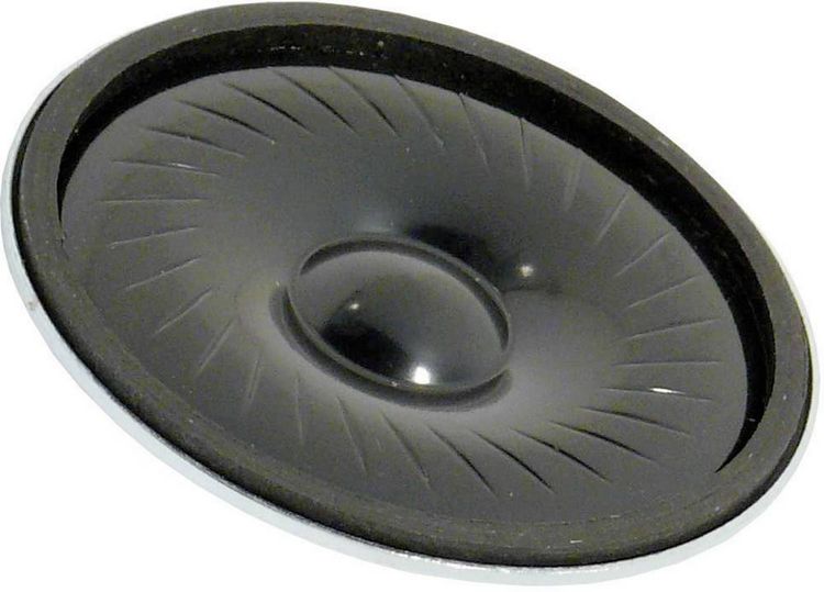 Produktbild: Visaton K 50 FL - 8 Ohm 2 Zoll 5cm Kleinlautsprecher 1W 8Ω Schwarz Kunststoff-Membran