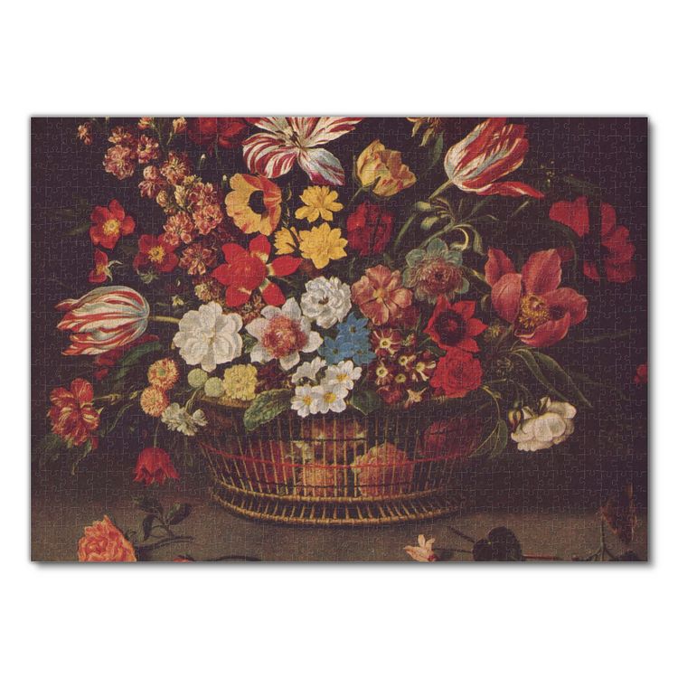 Produktbild: Lais Puzzle Jaques Linard - Korb mit Blumen 1000 Teile
