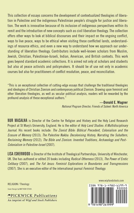 Produktbild: Theologies of Liberation in Palestine-Israel