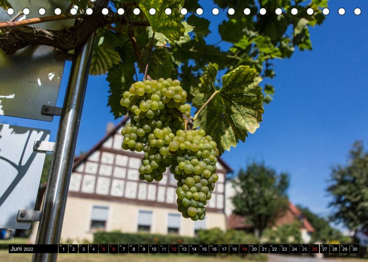 Produktbild: Mittelfr&auml;nkische Bocksbeutelstra&szlig;e (Tischkalender 2022 DIN A5 quer)