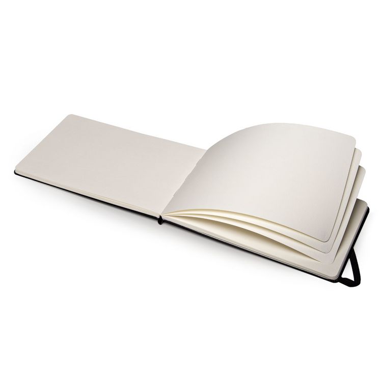 Produktbild: Moleskine Aquarellalbum, L/A5, 200g-Aquarellpapier, Hard Cover, Schwarz