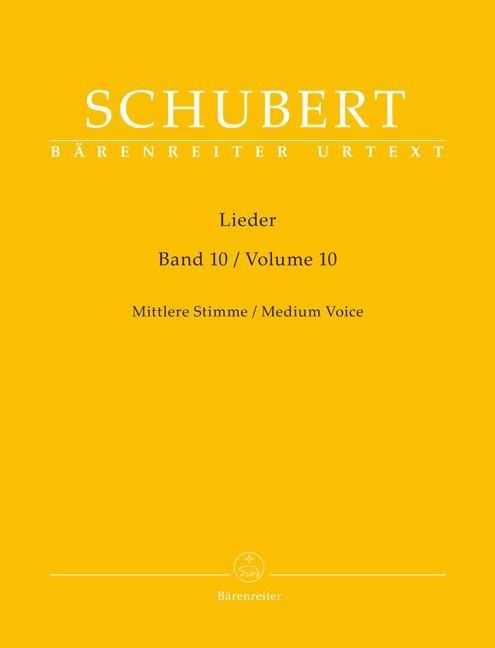 Bild vom Artikel Schubert, F: Lieder, Band 10 für mittlere Stimme vom Autor Franz Schubert