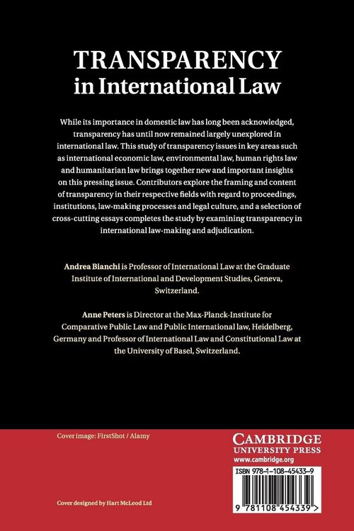 Produktbild: Transparency in International Law