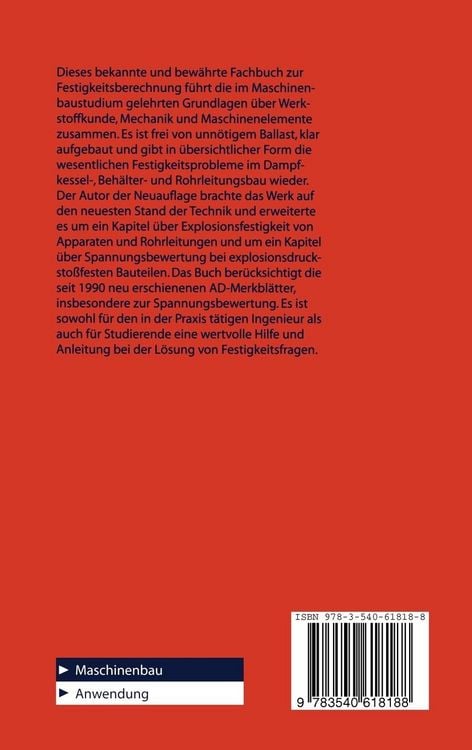 Produktbild: Festigkeitsberechnung