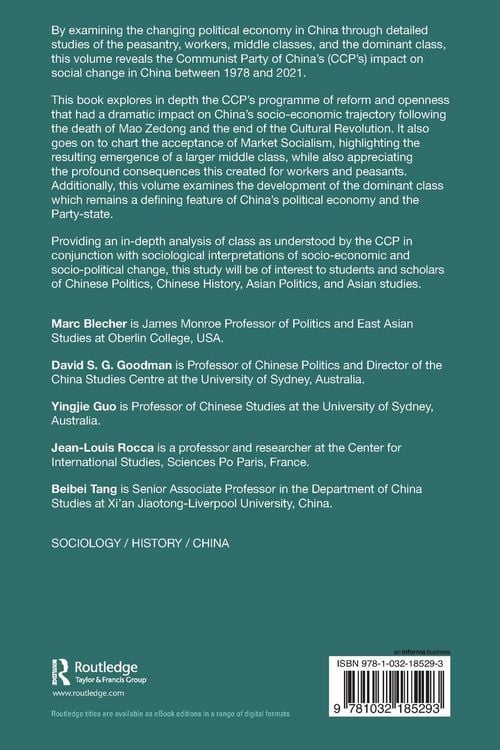 Produktbild: Class and the Communist Party of China, 1978-2021
