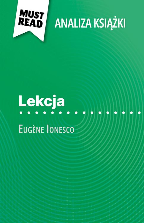 Produktbild: Lekcja ksiazka Eug&egrave;ne Ionesco (Analiza ksiazki)