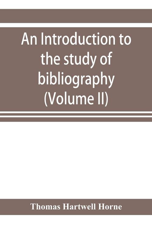 Produktbild: An introduction to the study of bibliography