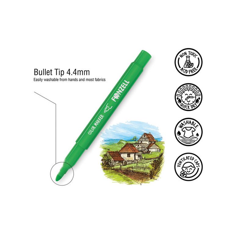 Produktbild: Marker auswaschbar kids 12er