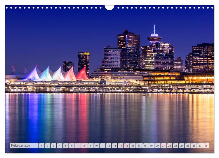 Produktbild: VANCOUVER K&uuml;stencharme und Urbanit&auml;t (Wandkalender 2026 DIN A3 quer), CALVENDO Monatskalender