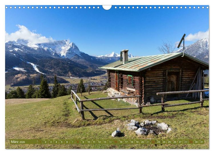 Produktbild: Rund um die Zugspitze (Wandkalender 2026 DIN A3 quer), CALVENDO Monatskalender