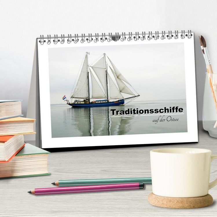 Produktbild: Traditionsschiffe auf der Ostsee (Tischkalender 2026 DIN A5 quer), CALVENDO Monatskalender