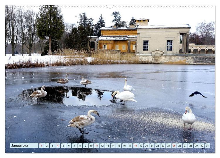 Produktbild: Im Park von Sanssouci - Spaziergang durch die Jahreszeiten (Wandkalender 2026 DIN A2 quer), CALVENDO Monatskalender