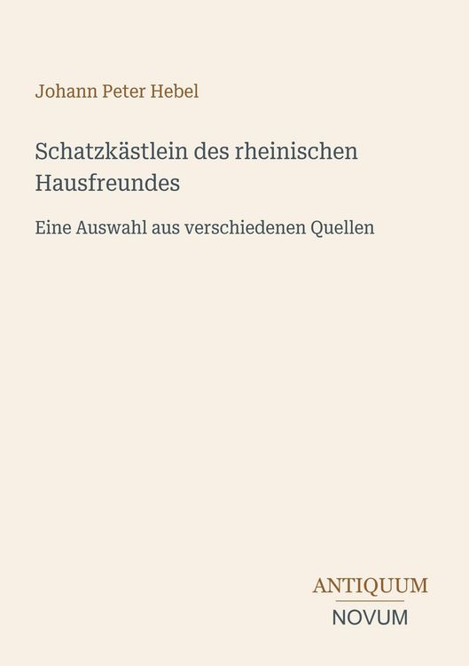 Produktbild: Schatzk&auml;stlein des rheinischen Hausfreundes