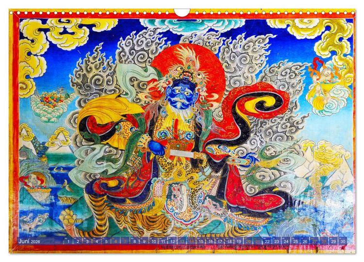 Produktbild: Mystische Wesen &ndash; Buddhistische Kunst im Himalaya (Wandkalender 2026 DIN A3 quer), CALVENDO Monatskalender