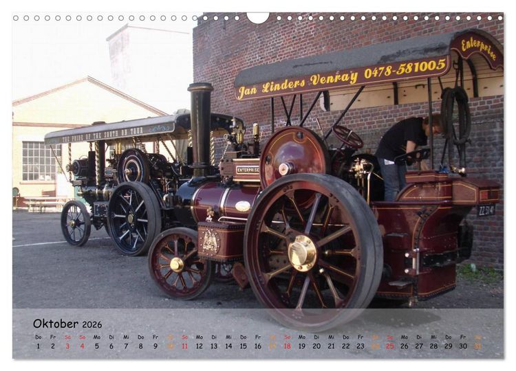 Produktbild: Dampffahrzeuge (Wandkalender 2026 DIN A3 quer), CALVENDO Monatskalender