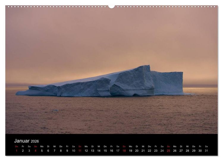 Produktbild: Gr&ouml;nland by Andr&eacute; Poling (hochwertiger Premium Wandkalender 2026 DIN A2 quer), Kunstdruck in Hochglanz