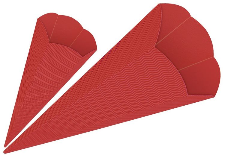 Produktbild: URSUS Schult&uuml;ten 3D-Schult&uuml;ten, rubinrot, H&ouml;he: 41 cm, Durchmesser: 15 cm