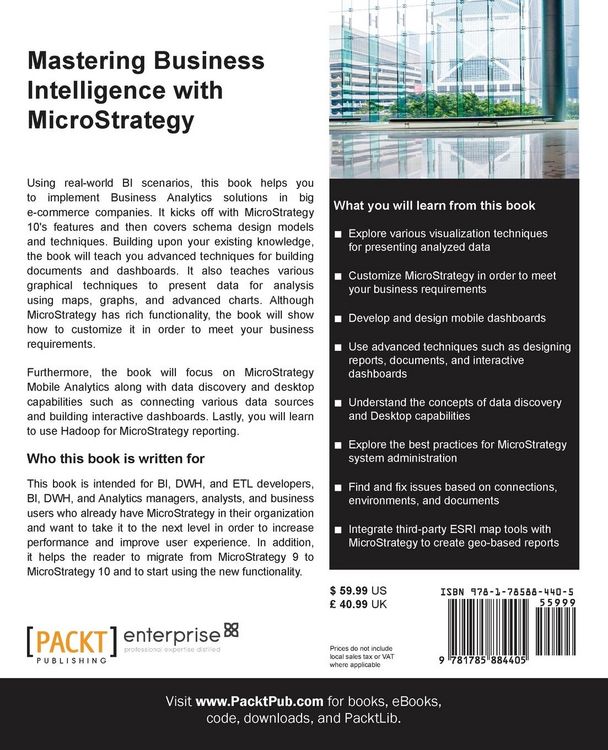 Produktbild: Mastering Business Intelligence with MicroStrategy